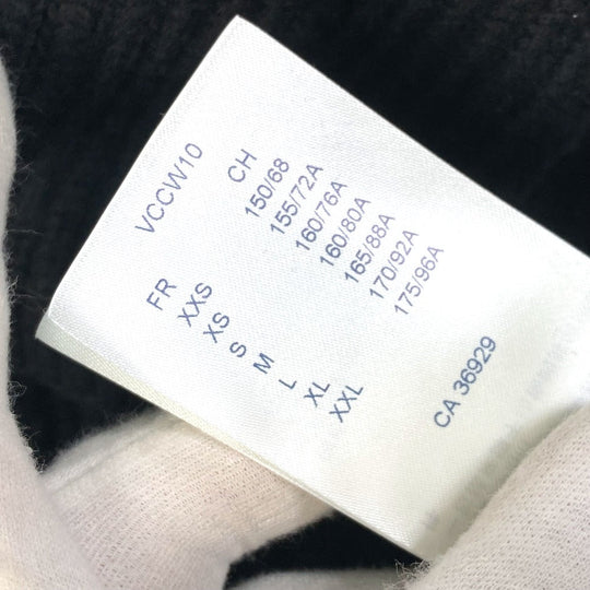 LOUIS VUITTON knit FLKW83 wool black hood sleeveless knit Women S Used Authentic