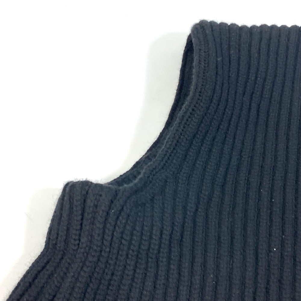 LOUIS VUITTON knit FLKW83 wool black hood sleeveless knit Women S Used Authentic