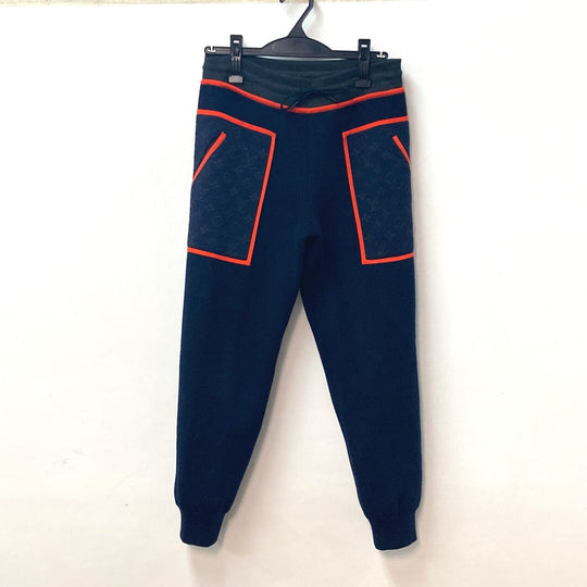 LOUIS VUITTON setup FMKC06 FMKC03 Wool, Potiamide Navy x orange logo tops hoodies sweatshirts Point Monogram Bicolor XS