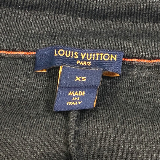 LOUIS VUITTON setup FMKC06 FMKC03 Wool, Potiamide Navy x orange logo tops hoodies sweatshirts Point Monogram Bicolor XS
