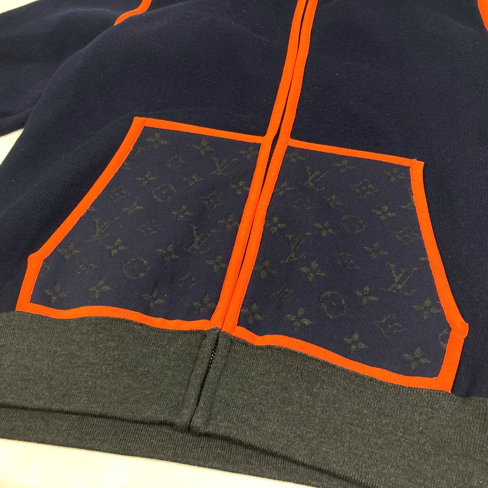LOUIS VUITTON setup FMKC06 FMKC03 Wool, Potiamide Navy x orange logo tops hoodies sweatshirts Point Monogram Bicolor XS
