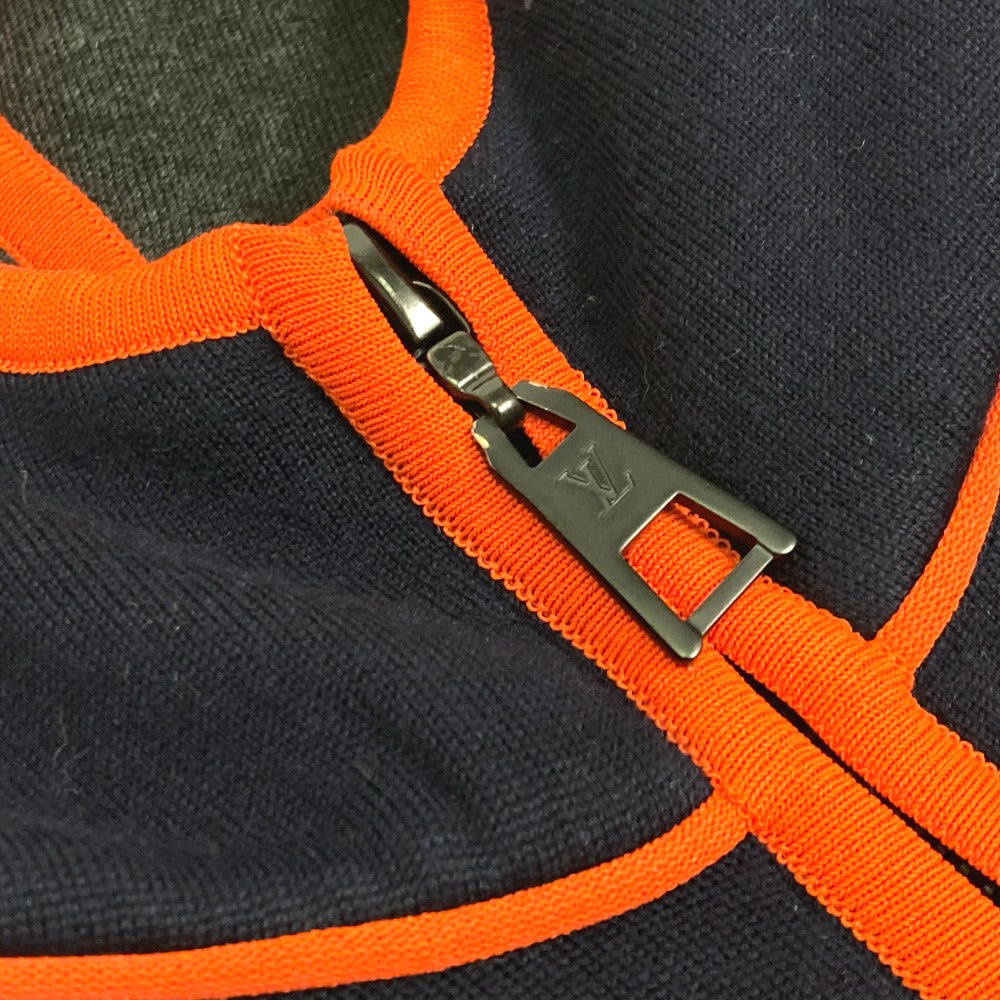 LOUIS VUITTON setup FMKC06 FMKC03 Wool, Potiamide Navy x orange logo tops hoodies sweatshirts Point Monogram Bicolor XS