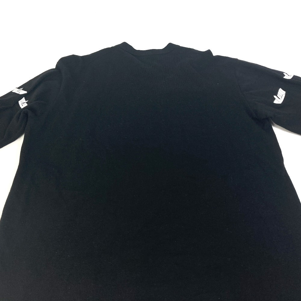 LOUIS VUITTON knit Wool, Polyester black Apparel logo patch LV Vites Sweater Women M Used Authentic