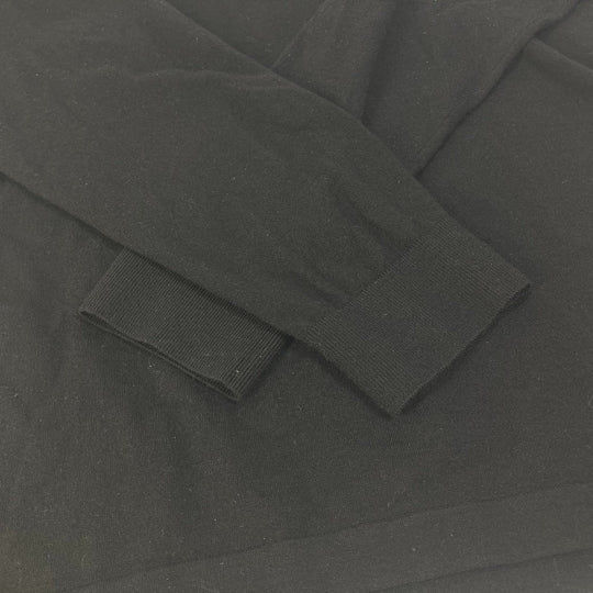 LOUIS VUITTON knit Wool, Polyester black Apparel logo patch LV Vites Sweater Women M Used Authentic
