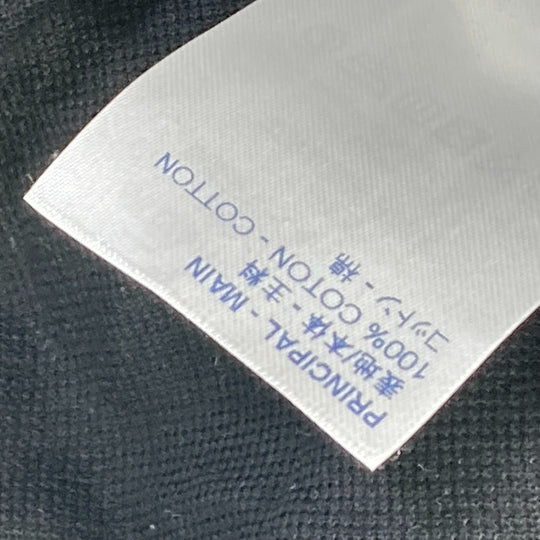 LOUIS VUITTON Long sleeve shirt cotton black LV circle logo mens S Used Authentic