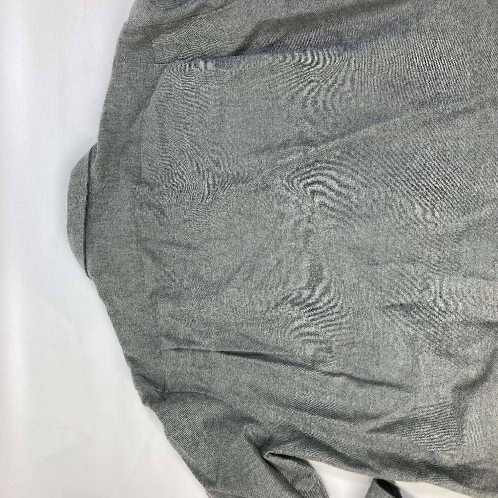 LOUIS VUITTON Long sleeve shirt cotton gray With collar flannel shirt mens L Used Authentic