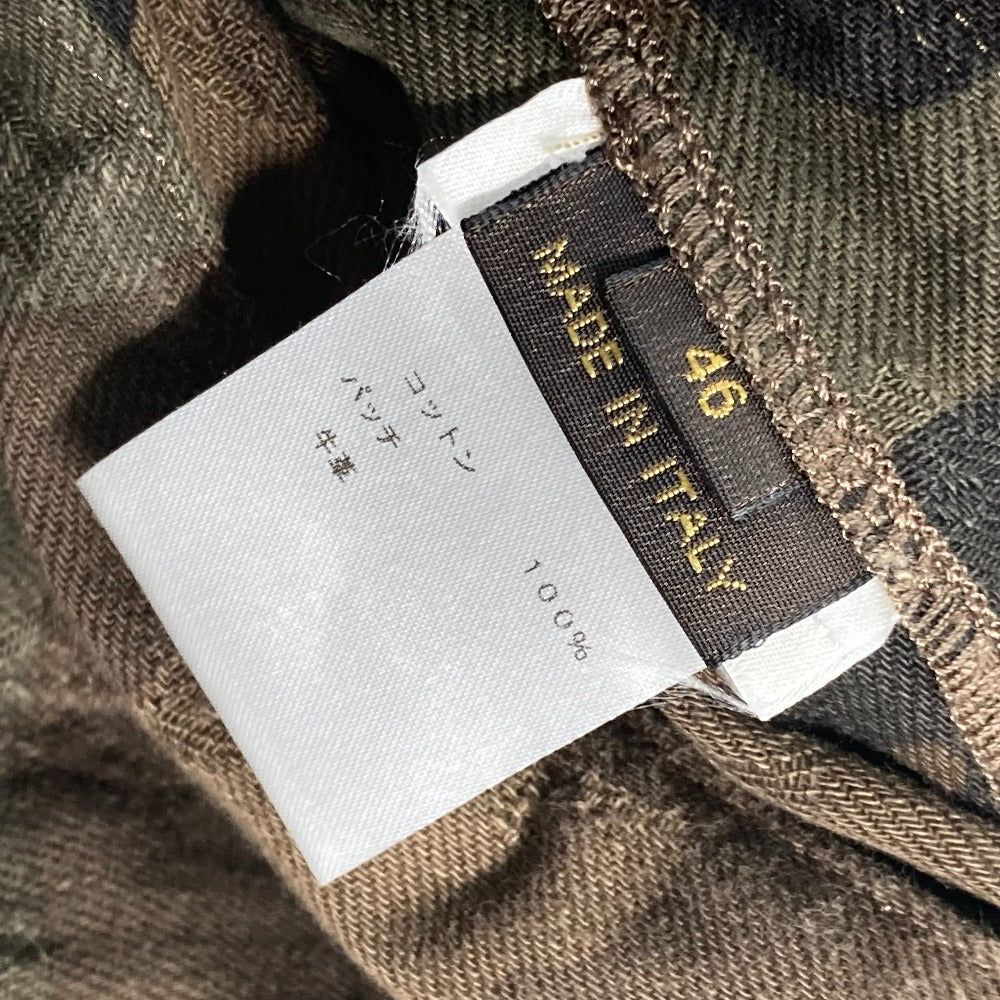 LOUIS VUITTON Jacket 1A3FE5 cotton green SUPREME Supreme camouflage camouflage denim tracker mens 46 Used Authentic