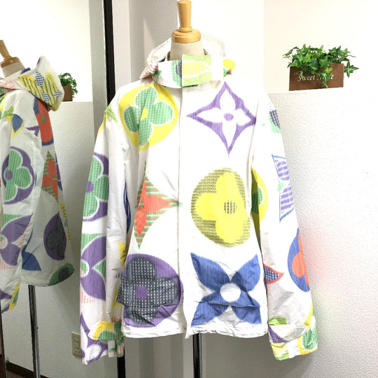 LOUIS VUITTON Blouson polyester multicolor Multicolor monogram Windbreaker mens 48 Used Authentic