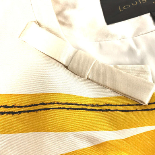 LOUIS VUITTON Jacket silk White type Apparel long sleeve tops All-over pattern ribbon 38