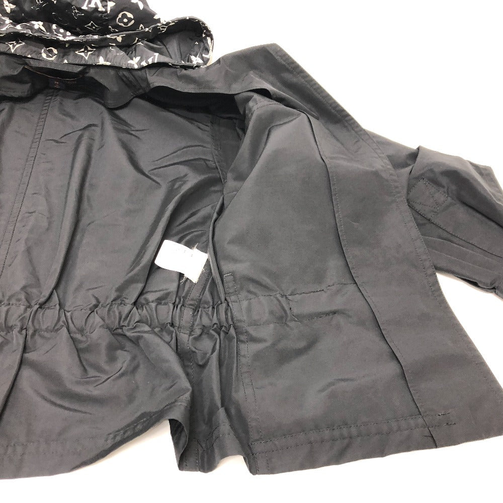 LOUIS VUITTON Hoodie FIOW26FBP Nylon black 22W Short Hoodie Women 34 Used Authentic