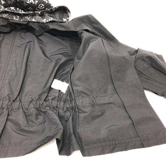 LOUIS VUITTON Hoodie FIOW26FBP Nylon black 22W Short Hoodie Women 34 Used Authentic
