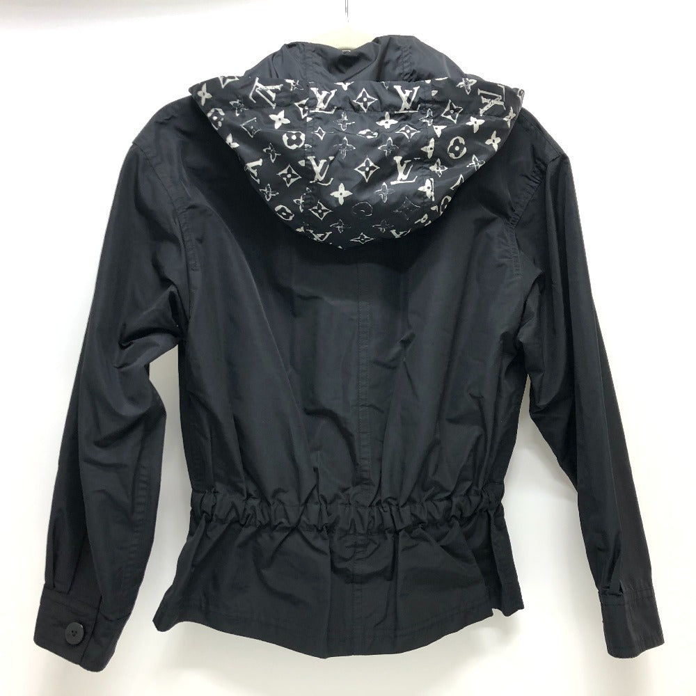 LOUIS VUITTON Hoodie FIOW26FBP Nylon black 22W Short Hoodie Women 34 Used Authentic
