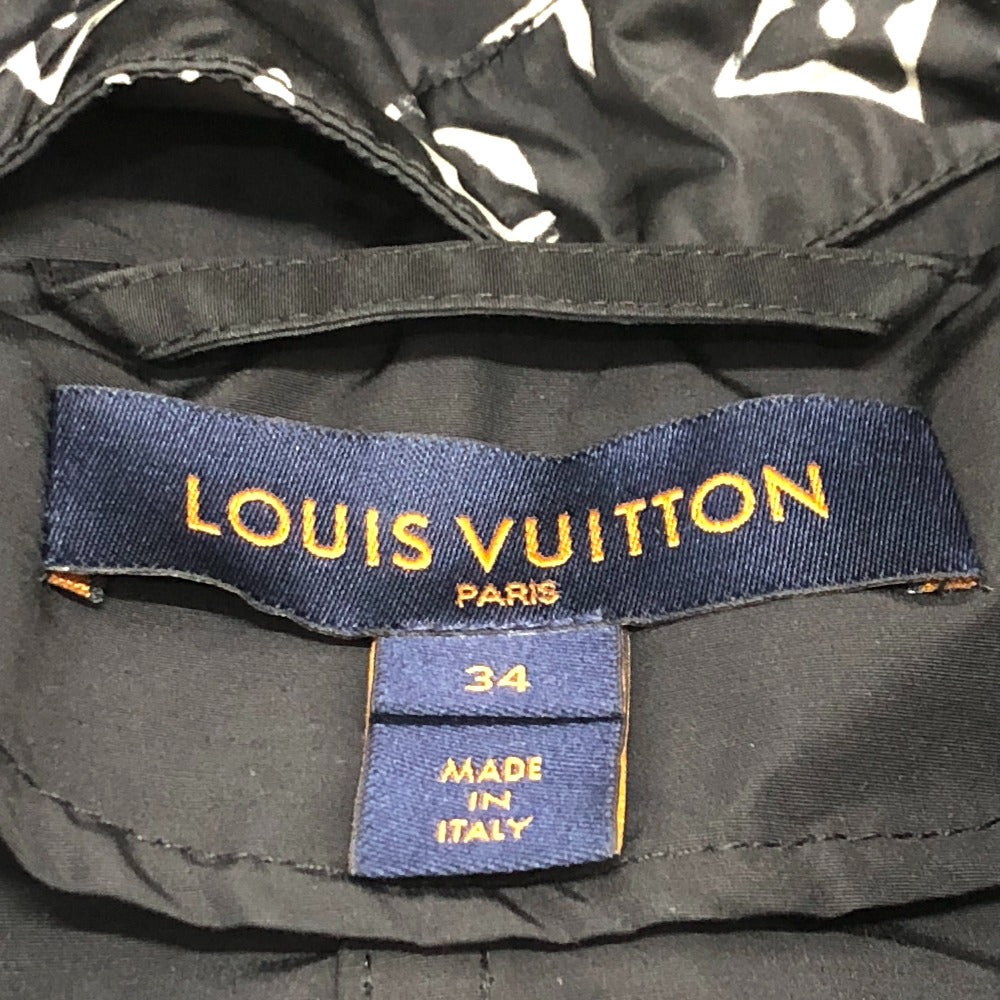 LOUIS VUITTON Hoodie FIOW26FBP Nylon black 22W Short Hoodie Women 34 Used Authentic