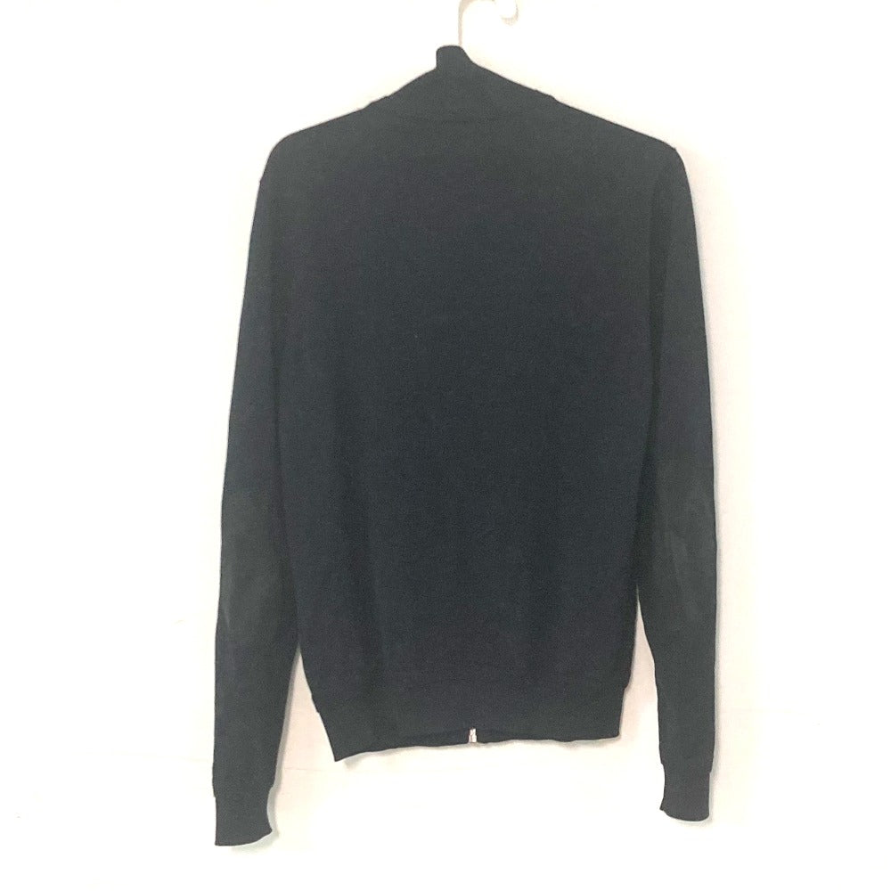 LOUIS VUITTON Jacket Wool, Silk black Zip up mens S Used Authentic