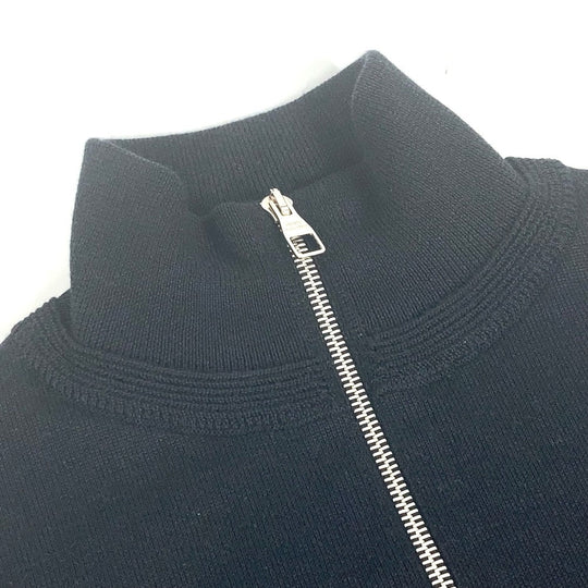 LOUIS VUITTON Jacket Wool, Silk black Zip up mens S Used Authentic