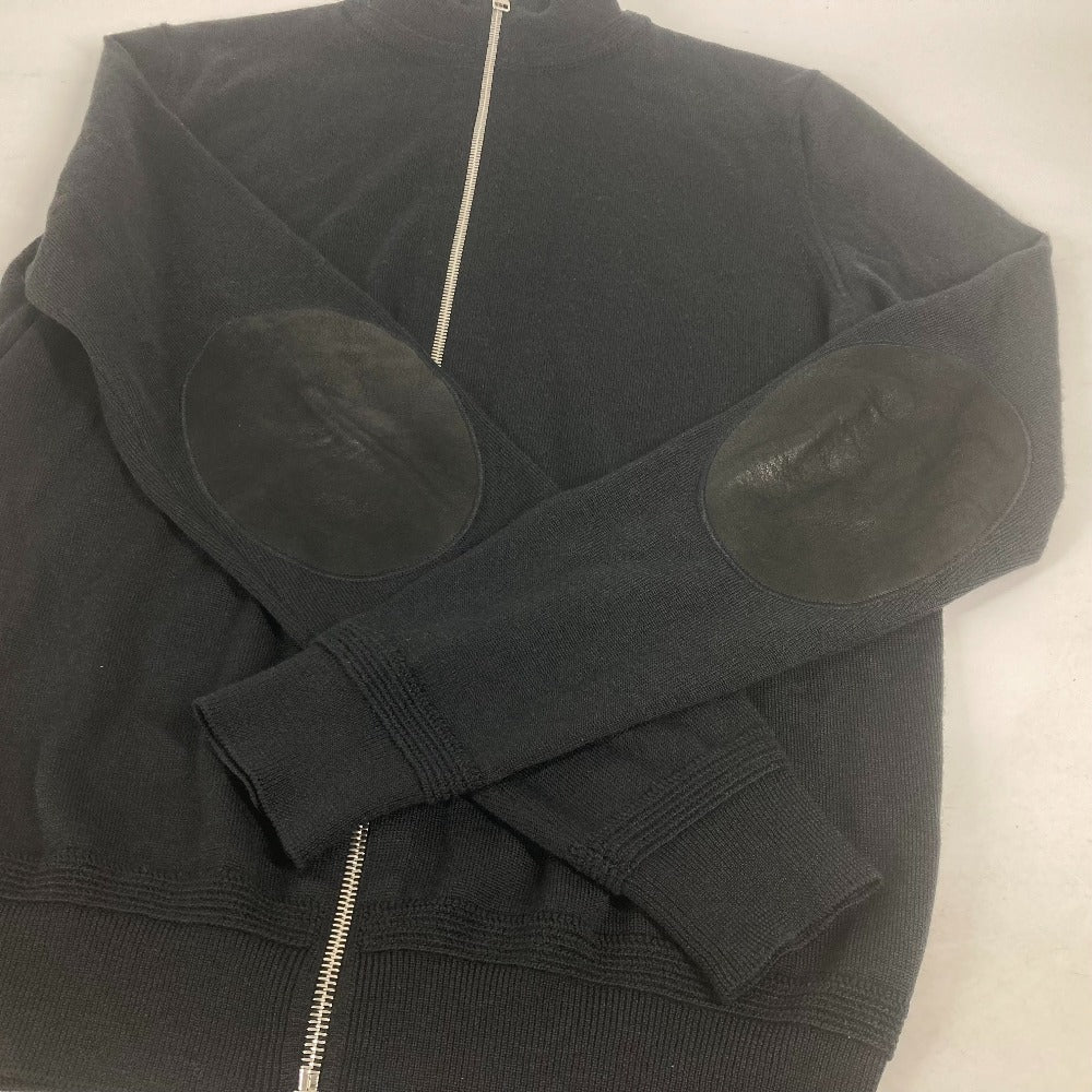 LOUIS VUITTON Jacket Wool, Silk black Zip up mens S Used Authentic