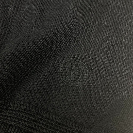 LOUIS VUITTON Jacket Wool, Silk black Zip up mens S Used Authentic