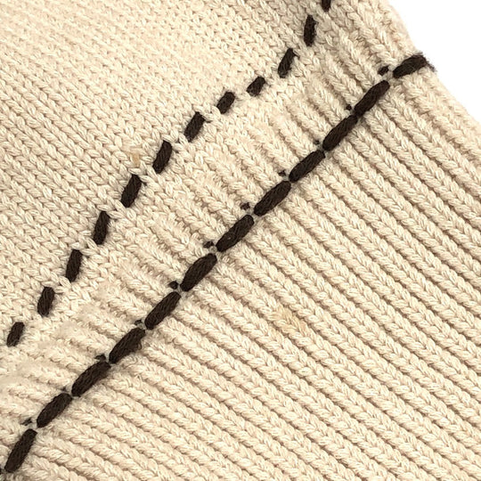 LOUIS VUITTON cardigan 1AFPXX cotton beige Signature light LV logo mens ‚k Used Authentic
