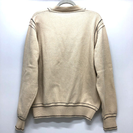 LOUIS VUITTON cardigan 1AFPXX cotton beige Signature light LV logo mens ‚k Used Authentic