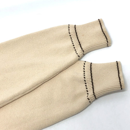 LOUIS VUITTON cardigan 1AFPXX cotton beige Signature light LV logo mens ‚k Used Authentic
