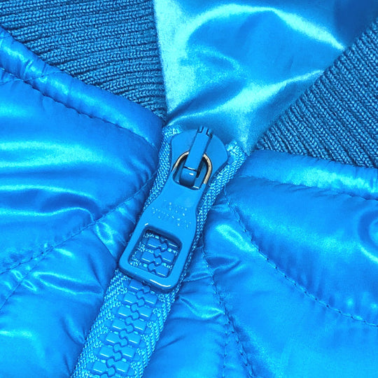 LOUIS VUITTON Down jacket RM221Q Nylon blue flower quilted 50
