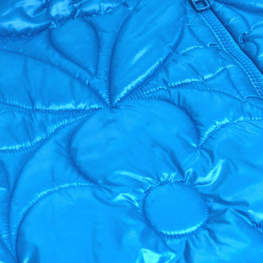 LOUIS VUITTON Down jacket RM221Q Nylon blue flower quilted 50