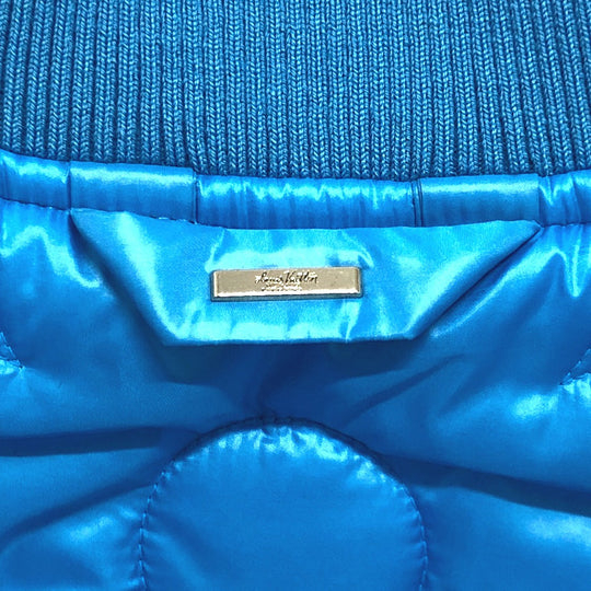 LOUIS VUITTON Down jacket RM221Q Nylon blue flower quilted 50