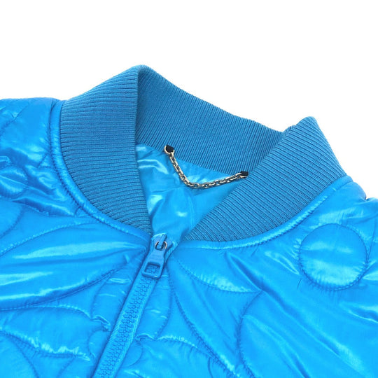 LOUIS VUITTON Down jacket RM221Q Nylon blue flower quilted 50