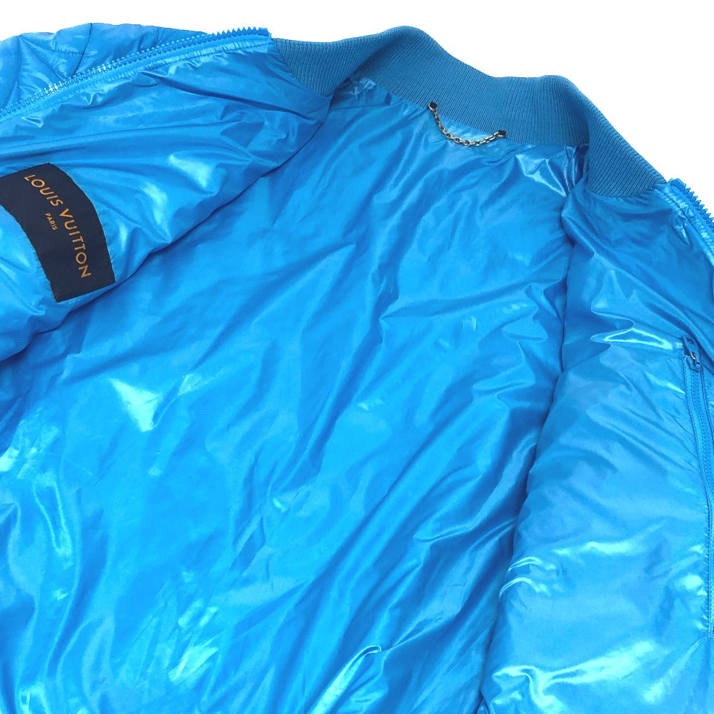 LOUIS VUITTON Down jacket RM221Q Nylon blue flower quilted 50