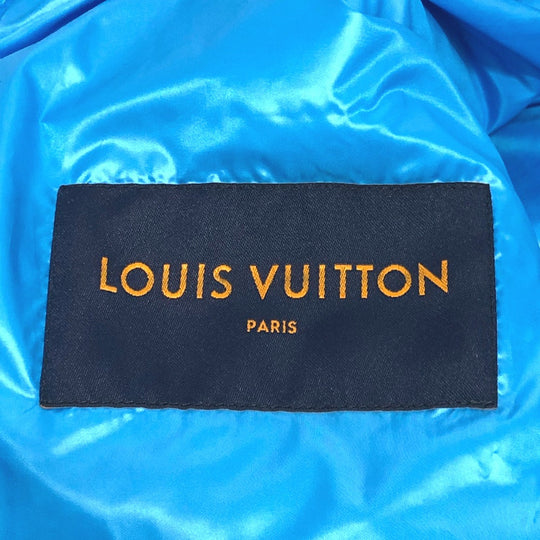 LOUIS VUITTON Down jacket RM221Q Nylon blue flower quilted 50