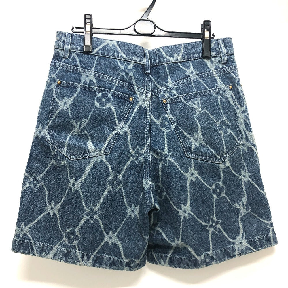 LOUIS VUITTON Pants 1AFQFD denim blue Monogram print 29