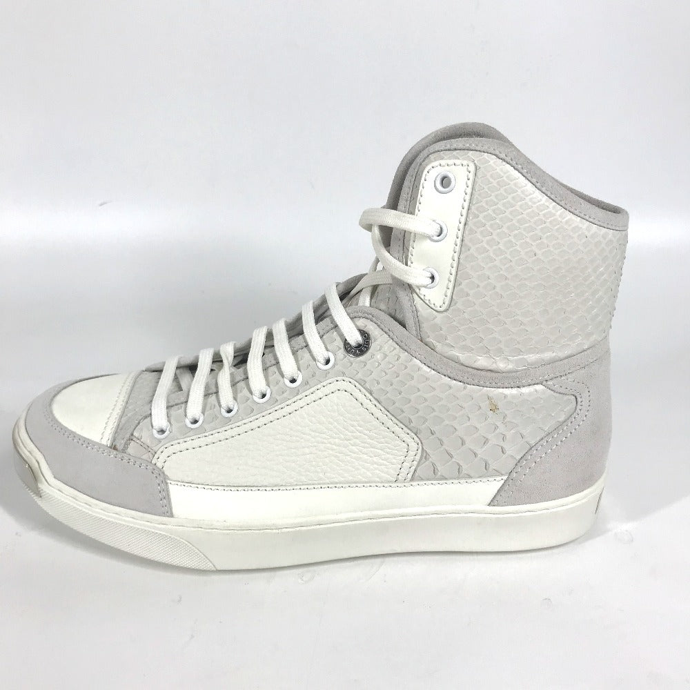 LOUIS VUITTON sneakers Leather, Suede white shoes shoes 8