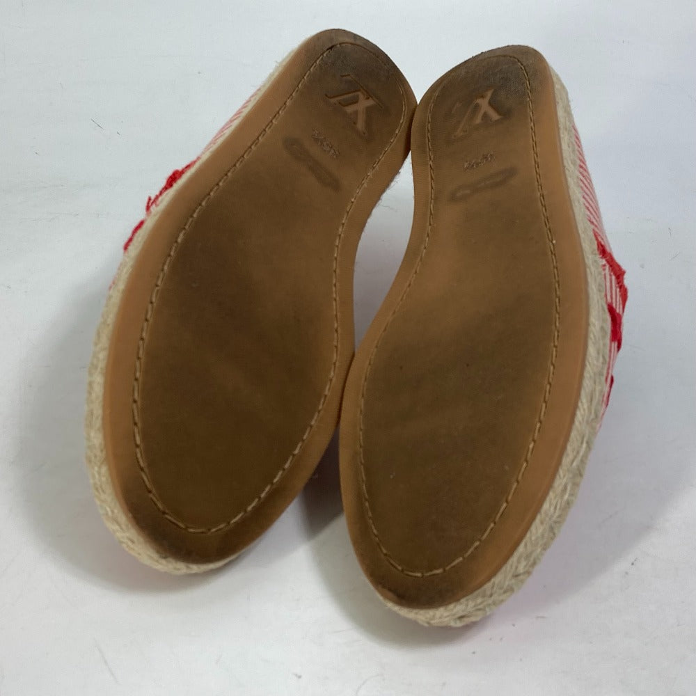 LOUIS VUITTON Slip-on Canvas, Canvas Red Monogram stripe 35.5