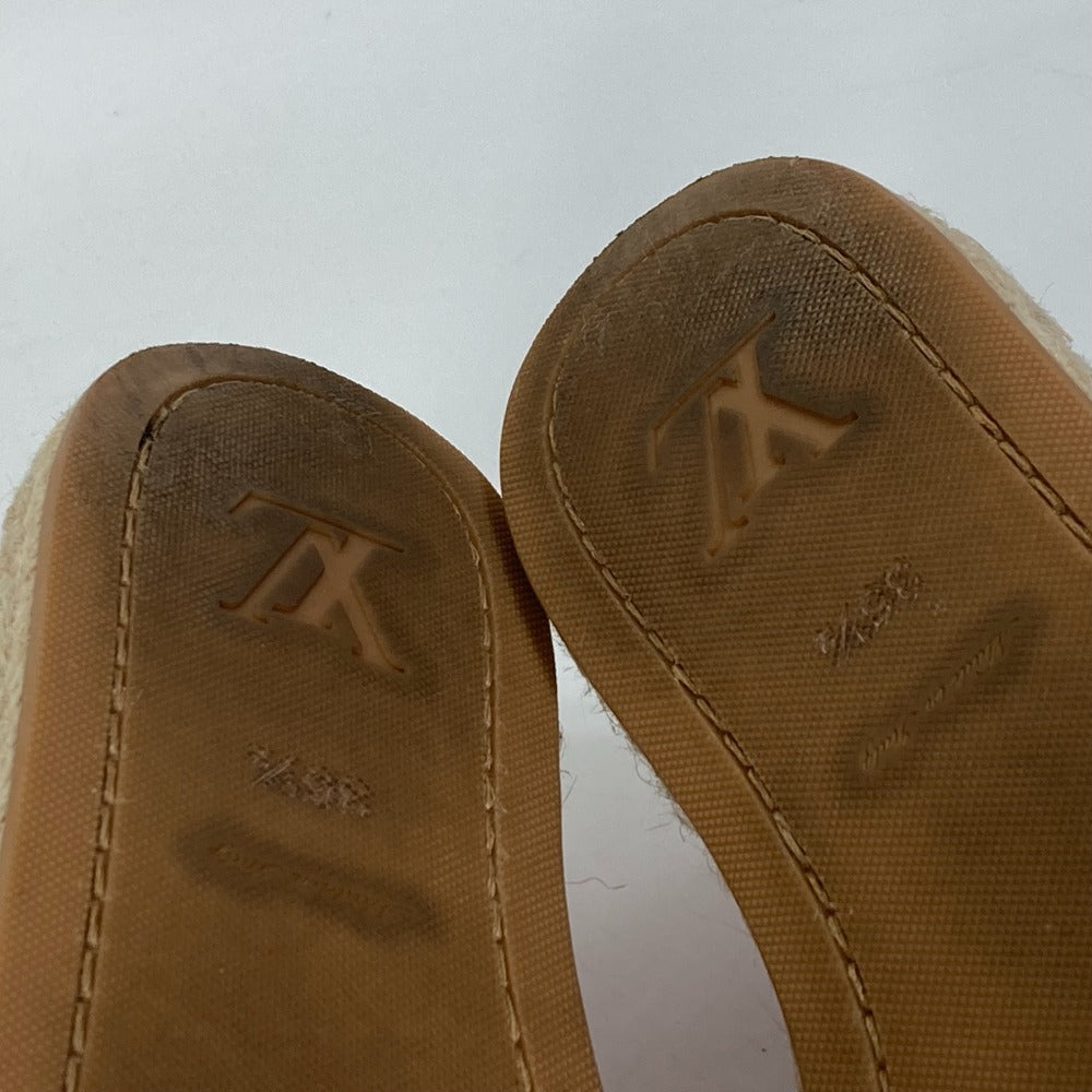 LOUIS VUITTON Slip-on Canvas, Canvas Red Monogram stripe 35.5