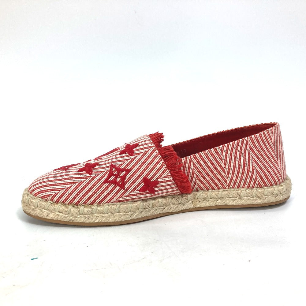 LOUIS VUITTON Slip-on Canvas, Canvas Red Monogram stripe 35.5