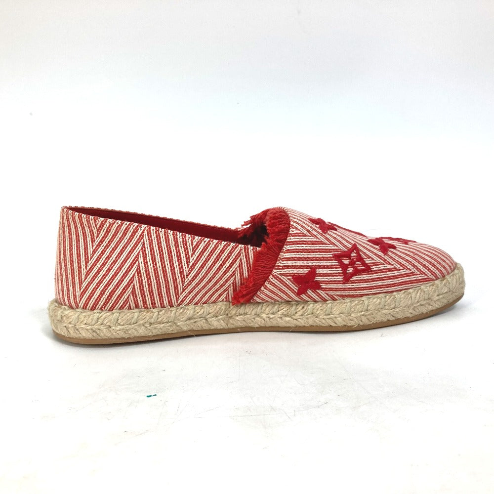 LOUIS VUITTON Slip-on Canvas, Canvas Red Monogram stripe 35.5