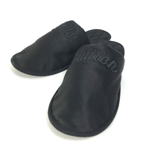 LOUIS VUITTON Other shoes Model number unknown Satin , Satin black Sweet line LV logo Women 36-37 Used Authentic
