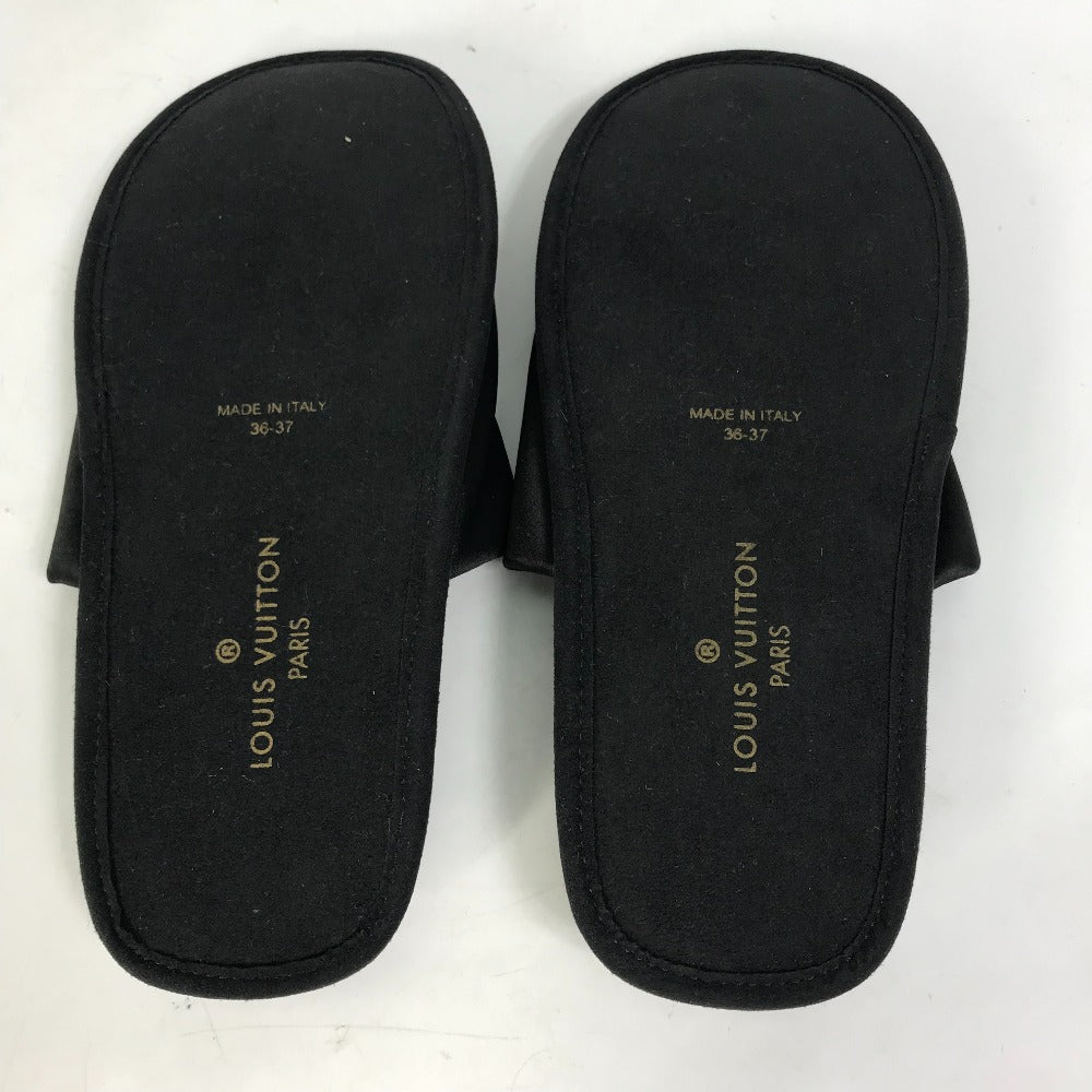 LOUIS VUITTON Other shoes Model number unknown Satin , Satin black Sweet line LV logo Women 36-37 Used Authentic