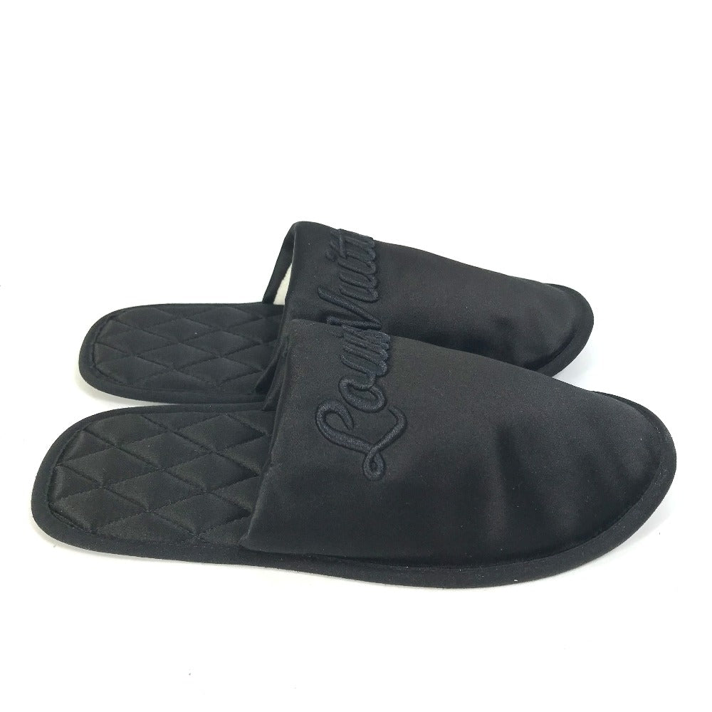 LOUIS VUITTON Other shoes Model number unknown Satin , Satin black Sweet line LV logo Women 36-37 Used Authentic