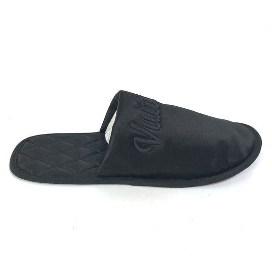 LOUIS VUITTON Other shoes Model number unknown Satin , Satin black Sweet line LV logo Women 36-37 Used Authentic