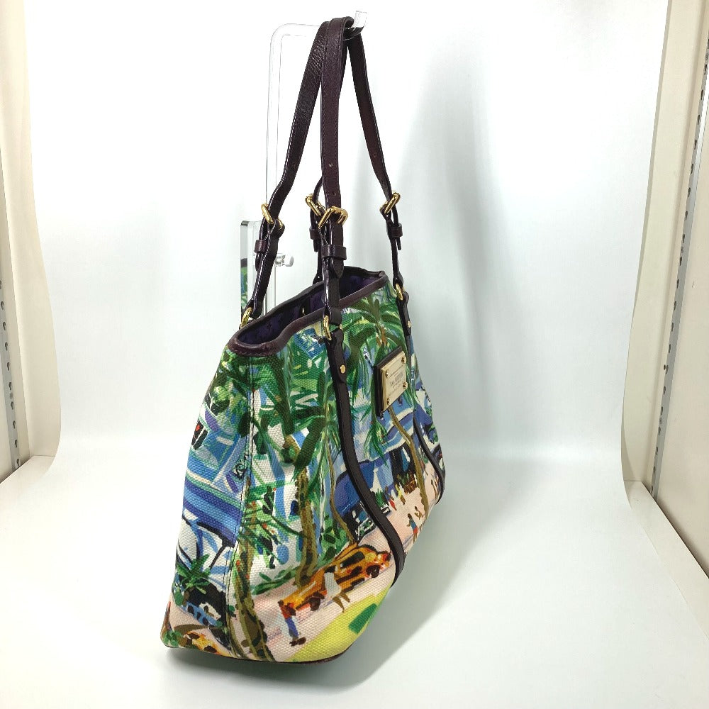 LOUIS VUITTON Tote Bag M93771 Canvas / leather green Eyeall hippo PM Women Used Authentic