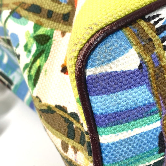 LOUIS VUITTON Tote Bag M93771 Canvas / leather green Eyeall hippo PM Women Used Authentic