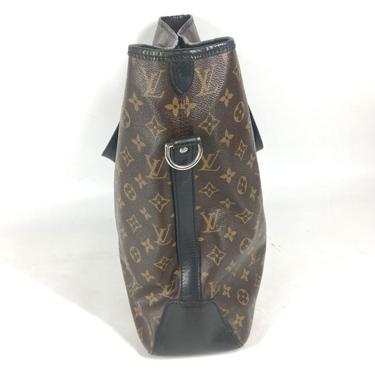 LOUIS VUITTON Tote Bag M56708 Monogram macacer canvas Brown Monogram macacer Davis mens Used Authentic
