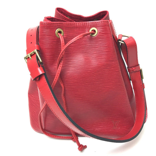LOUIS VUITTON Shoulder Bag M44107 Epi Leather Red Epi Petit Noe Women Used Authentic