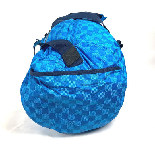 LOUIS VUITTON Boston Duffel bag M97057 Nylon blue Damier van tulle Plat Ktical mens Used Authentic