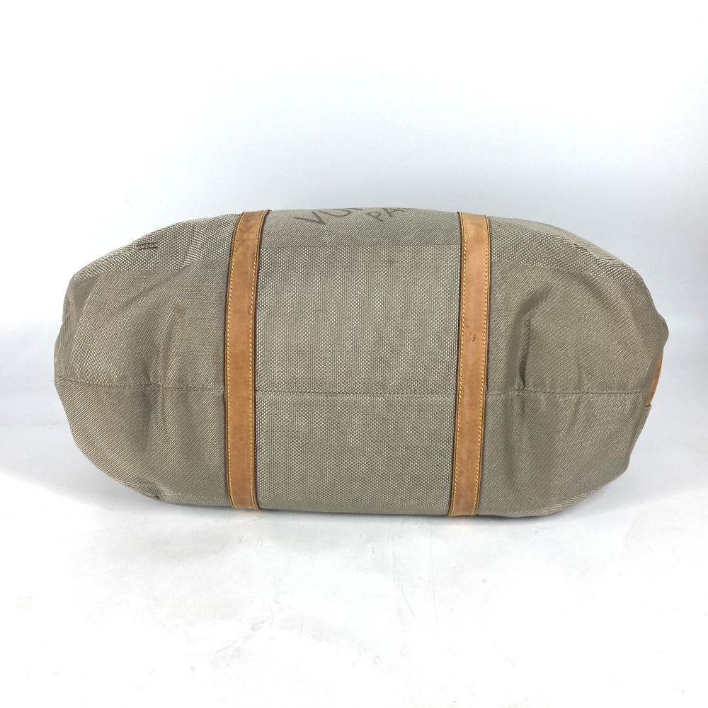 LOUIS VUITTON Boston Duffel bag M93065 Damier Jean Canvas gray Damier Jean Akatan mens Used Authentic