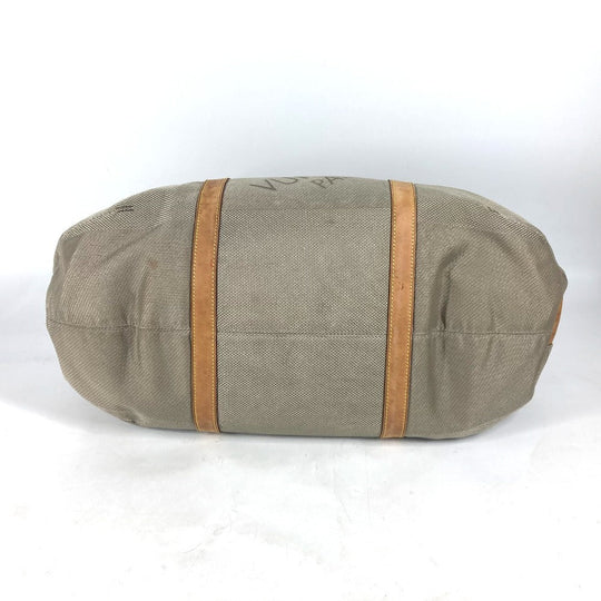 LOUIS VUITTON Boston Duffel bag M93065 Damier Jean Canvas gray Damier Jean Akatan mens Used Authentic