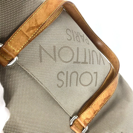 LOUIS VUITTON Boston Duffel bag M93065 Damier Jean Canvas gray Damier Jean Akatan mens Used Authentic