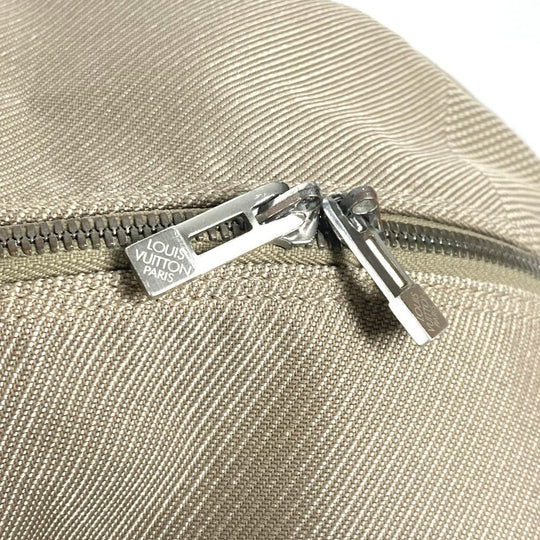 LOUIS VUITTON Boston Duffel bag M93065 Damier Jean Canvas gray Damier Jean Akatan mens Used Authentic