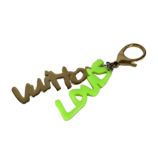 LOUIS VUITTON key ring M65766 plastic green Bijoux Sac Graffiti unisex(Unisex) Used Authentic